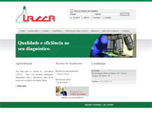 Tablet Screenshot of laboratoriolacca.com.br
